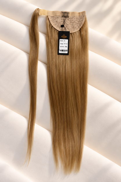 Echthaar Ponytail – 55 cm | 100 g | Farbe 23