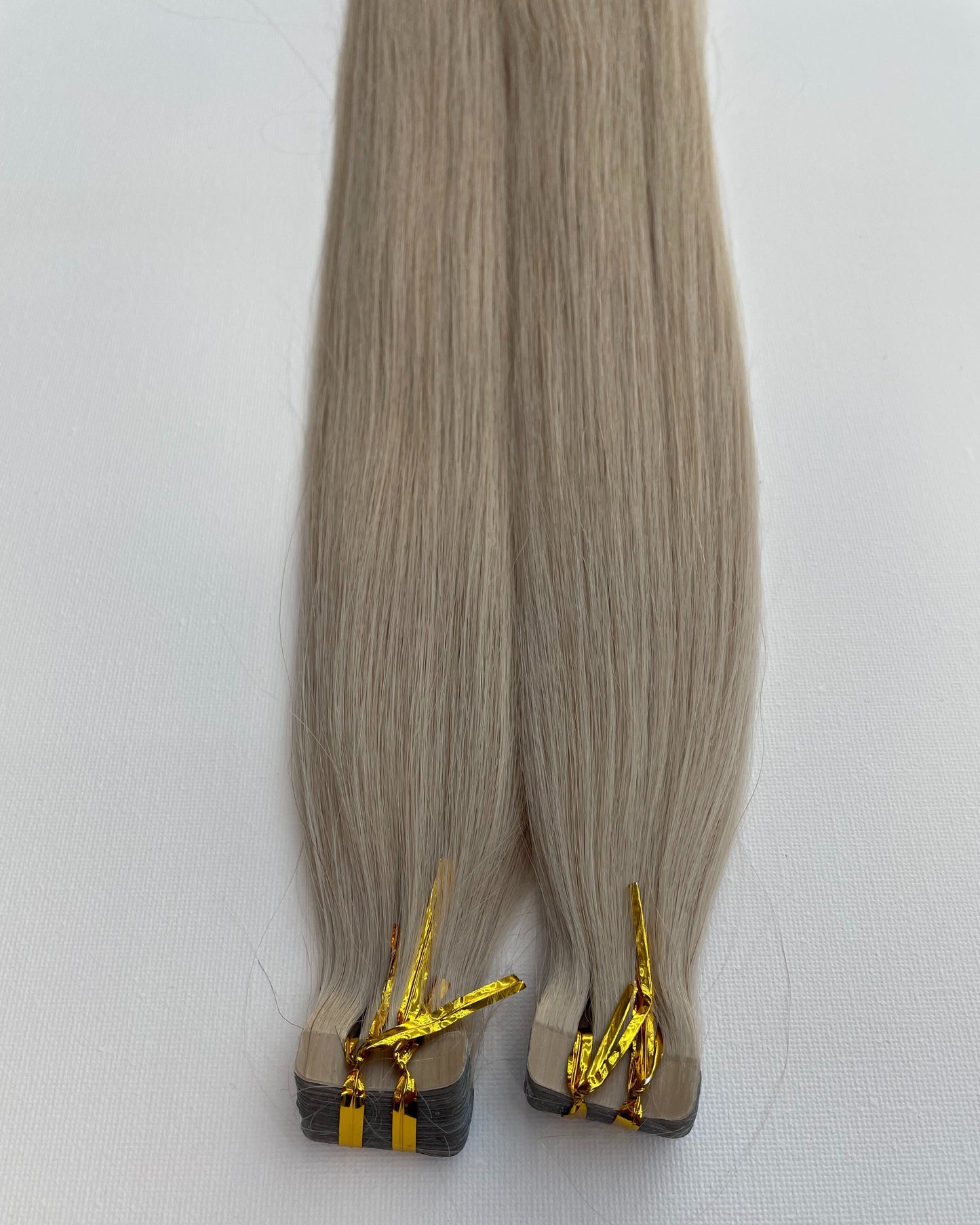 Mini Tape-In Echthaar Extensions – Platin Aschblond